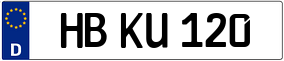 Trailer License Plate